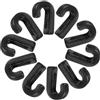 VILLCASE 10 Pezzi Gancio per Canoa a J Multifunzione in ABS Nero