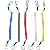Luxshiny Cordino a Molla Retrattile Moschettone 5 Pezzi TPU | Filo in Acciaio, Portatile e Completamente Estensibile, per Mountain Climbing e Hiking