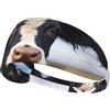 Anceky Fascia elastica per esercizi - Fascia morbida e traspirante per corsa, ciclismo, yoga e altro ancora con stampa di una simpatica mucca