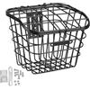 Mealoodiousmusea Cestino per bicicletta da appendere al manubrio anteriore, pieghevole, nero, 22,5 x 17 x 27 cm
