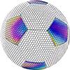 Courtieyeardceastea Pallone da calcio taglia 4/5 ufficiale, colore bianco 5