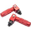 Allthingstore CNC alluminio pieghevole bicicletta pedale rosso antiscivolo (rosso)