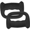 ifundom 2 Pezzi Manubri per Boxe e Salto, Allenamento Resistenza, 0, 5 Kg | Plastica Nera, Forma Ergonomica, Portatili, per Palestra, Esercizi, Yoga e Jogging
