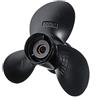 Vectzeta 58100-93743-019 Elica fuoribordo for Barche in Alluminio, for Suzuki, 9,9-15 HP 9 1/4 X 11 Lega di Alluminio Nera 3 Pale 10 Denti scanalati