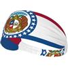 Anceky Fascia elastica per esercizi - Fascia morbida e traspirante per corsa, ciclismo, yoga e altro ancora Bandiera dello stato del Missouri stampata