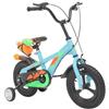 Cuisaincraty Bicicletta da bambino 12 pollici, ruote stabilizzatrici, manubrio