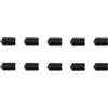 Zerodeko 10 Pezzi Punta Freccia in Gomma per Tiro Arco, 8mm Nero