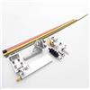 Vectzeta Puntone Albero Cavo di Trasmissione Flessibile da 4 mm + timone sterzo da 75 mm + Kit elica in Rame da 48 mm RC Vee Boat V Monoboat