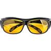 Generico Anti-Glare-Brille, Nachtfahrbrille, Nacwhtsichtbrille Polarisiertes gelbes | Fit über Korrekturbrillen für Auwtofahrten