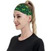 Anceky Fasce sportive con dinosauri tropicali per donne e uomini, fasce larghe antiscivolo per capelli da donna, fasce elastiche antisudore, fasce per la testa per donne e uomini per esercizi di yoga