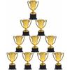 FANTU 10 Pezzi Coppa Trofeo Mini Trofei per Bambini Coppe Premio d'oro | Mini Coppe e Trofei per Bambini Coppe per Piccoli Trofei in Plastica per Compleanni dei Bambini, Celebrazioni Sportive