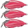 Generic 3 pezzi conversione paillettes simulazione artificiale morbida testa di serpente esca attrezzatura da pesca attrezzatura da pesca realistica azione di nuoto resistente all'usura (1#)