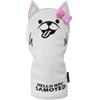 Mealoodiousmusea Protezione per testa mazza da golf, collo lungo, in pelle PU, rosa DR