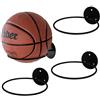 Courtieyeardceastea Scaffale da parete per palloni da calcio, basket, in ferro