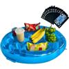 Generico Portabevande da piscina - Tavolo da gonfiabile | Vassoio galleggiante | PVC a 9 buche di grande capacità, include carte da , per feste estive in piscina all'aperto, in spiaggia, sul lago