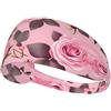 Anceky Fascia elastica per esercizi - Fascia morbida e traspirante per corsa, ciclismo, yoga e altro ancora. Belle rose stampate.