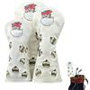 Generic Copritesta per mazze da golf in legno PU collo lungo protettivo Club Covers Golf Hybrid