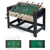 RELAX4LIFE RELAX4LIF Tavolo Multigioco 2 in 1, Tavolo Combo con Biliardino e Biliardo, 2 Palline e Bastoni da Stecca, Triangolo, Spazzola, 2 Gessetti, Salvaspazio per Serate in Famiglia, Sala Giochi, Feste