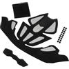 JECOMPRIS 4 Pezzi Imbottitura Casco Bici Nera in Schiuma, Kit per Casco | Accessori per Casco, Ricambio Leggero Modelli Diversi, per Mountain Bike e Attività Outdoor Stile Casuale