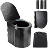 Exsink Toilette Portatile Campeggio,Pieghevole Toilette,Supporta | Fino a 200KG,WC Mobile Gabinetto,con Coperchio e Sacchetti per 36 Spazzatura,per Campeggio,Tenda,Viaggiper Viaggio, Auto