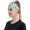 Anceky Fasce sportive shark jet per donne e uomini, fasce larghe antiscivolo per capelli da donna, fasce elastiche antisudore, fasce per la testa per donne e uomini per esercizi di yoga