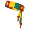 Anceky Bandiera del Camerun Fascia sportiva rinfrescante Fascia neutra a doppia faccia per corsa, fitness, karate, yoga, calcio