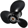 Vectzeta Elica fuoribordo for Barche 101/4 X 11 3 Pale 58100-96420-019 Alluminio, for Suzuki, 20-30HP Nero 10 Denti scanalati R Rotazione 3 Bla