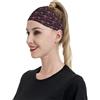 Anceky Fasce sportive con teschio e scheletro di dinosauro per donne e uomini, fasce larghe antiscivolo per capelli da donna, fasce elastiche antisudore, fasce per la testa per donne e uomini per esercizi di