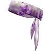 Anceky Fascia per capelli sportiva Purple Iris Cooling Fascia per capelli neutra a doppia faccia per corsa, fitness, karate, yoga, calcio