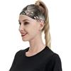 Anceky Fasce sportive vintage con palla da bowling per donne e uomini, fasce larghe antiscivolo per capelli da donna, fasce elastiche antisudore, fasce per la testa per donne e uomini per esercizi di yoga