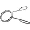 POPETPOP Clip per Bilanciere, Clip Molla per Manubri e Bilancieri, Ferro Argento, Design Staccabile Impugnatura Curva, Portatile e Antiscivolo, per Pesi, Powerlifting e Area Allenamento