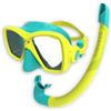Oceanic Essential-01 JR - Combo per snorkeling, colore: acqua/giallo