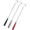 Generic Set di 3 ganci per pesca sul ghiaccio in acciaio inox per foro di