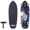 Nattork Skateboard completo da 29 x 8 per bambini, skateboard Cruiser per principianti, doppio kick girls, skateboard con legno d'acero (Black Hole)