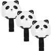 SECFOU 3 Pezzi Campanello Bici Panda Cartone Animato, Plastico | Bicicletta e Scooter, Suono Chiaro e Volume Alto, Facile Usare e Installare