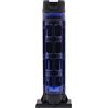 CashMuch Supporto per canna da pesca trasparente, cilindro, supporto per kayak, barca, banco da pesca, rastrelliera in plastica (003 blu)