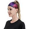 Anceky Fasce sportive Nebula Galaxy in Space per donne e uomini, fasce larghe antiscivolo per capelli da donna, fasce elastiche antisudore, fasce per la testa per donne e uomini per esercizi di yoga