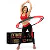 SummerFan Hula Hoop Pesato per Adulti, 8 Pezzi, Regolabile Fitness Hoop