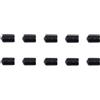 CHILDWEET 10 Pezzi Punta Freccia in Gomma 8mm per Arco, Sicurezza, Nero
