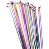 GMZQSN Rainbow - Raggi in acciaio inox 14G, 259-293 mm, curva a J, trazione dritta per MTB e bici da strada da 66/27,5/29 (259 mm x 12 pezzi)