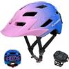 Aomiun Casco per Biciclette per Bambini con Schermo a LED, Luce, per Ciclismo, Pattinaggio, Scooter, Sport, Equitazione, con Luci Lampeggianti e Telecomando (Rosa)