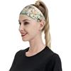Anceky Fasce sportive per capelli con elefante tropicale per donne e uomini, fasce larghe antiscivolo per capelli da donna, fasce elastiche antisudore, fasce per la testa per donne e uomini per esercizi di a