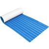 FBANULPEX Tappetino for decking Marino in Schiuma Eva | Blu 6 mm 240 x (45-120) cm for barche, yacht, palestre, banchine, camper, camper: uso marino