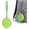Tofficu Portachiavi Porta Monete e Chiavi Portamonete Sportivo Pallina da Tennis in Pvc Cartone Animato per Accessori Sportivi Quotidiani e Zaini