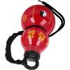 Generico Borraccia a Forma di Zucca Rossa, Bottiglia Riutilizzabile con Tracolla, Stile Retro Cinese per Attività Outdoor e Sport