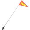 FOYTOKI Bandiera Telescopica Arancione in PVC per Golf Cart e Sedie a Rotelle, Altezza Regolabile per Uso Esterno e Trasporto Disabili