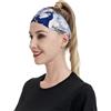 Anceky Fasce sportive vintage con pavone e fiori per donne e uomini, fasce larghe antiscivolo per capelli da donna, fasce elastiche antisudore, fasce per la testa per donne e uomini per esercizi di allenamen