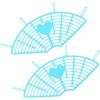 TOYANDONA Rear Wheel Screen, Rete Protettiva per Bici, Plastica Blu, 2 Pezzi, per Ruota Posteriore, Donne e in Città
