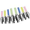 FESTFENDS 8 Pezzi Luci LED per Valvola Pneumatico a Bastone Fluorescente Impermeabili in Plastica e Metallo Lampeggio Automatico per Biciclette e Ruote, visibilità Notturna Migliorata