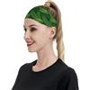 Anceky Fasce sportive con foglie tropicali per donne e uomini, fasce larghe antiscivolo per capelli da donna, fasce elastiche antisudore, fasce per la testa per donne e uomini per esercizi di yoga